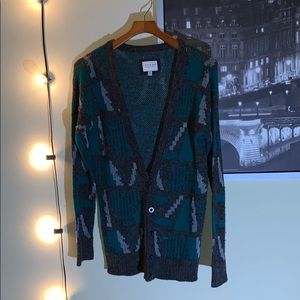 HERITAGE 1981 size MEDIUM tribal knit cardigan